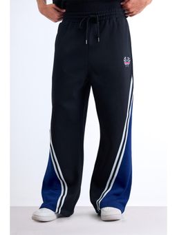 Bonkers Corner - Black Solid Fit Trackpant