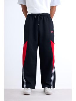 Bonkers Corner - Black Embroidered Fit Trackpant