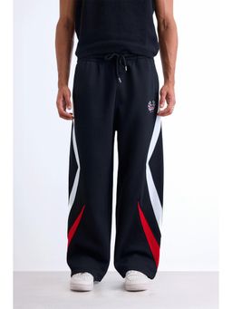Bonkers Corner - Black Solid Fit Trackpant