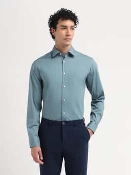 SELECTED HOMME - Blue Solid Slim Fit Shirt