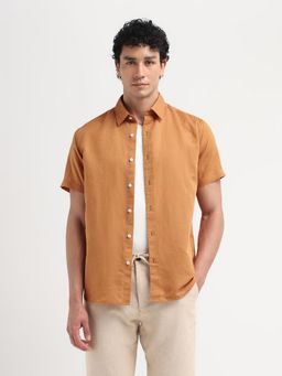 SELECTED HOMME - Rust Solid Regular Fit Shirt