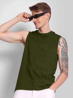 Bene Kleed - Olive Solid Regular Fit T-shirt