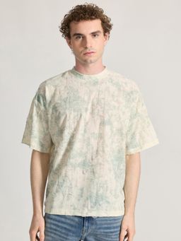 Espanshe - Green Printed Loose Fit T-shirt