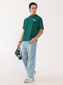 Espanshe - Green Printed Loose Fit T-shirt