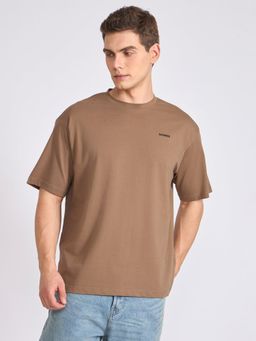 Espanshe - Brown Solid Loose Fit T-shirt