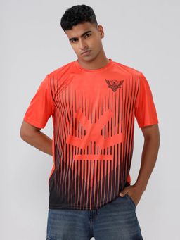 WROGN - Orange Printed Slim Fit T-shirt