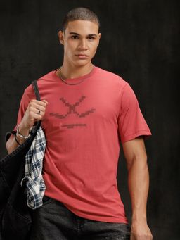 WROGN - Red Printed Comfortable Fit T-shirt