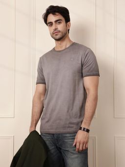 WROGN - Brown Woven Slim Fit T-shirt
