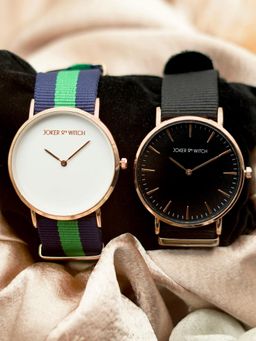 Joker and Witch - Multi-Color Nylon Watch (Pack of 2) - JWCW110