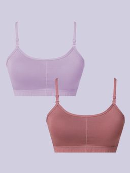 Sillysally - Multi-Color Padded Bralette (Pack of 2)