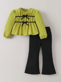 Hopscotch - Bow Applique Top With Pant