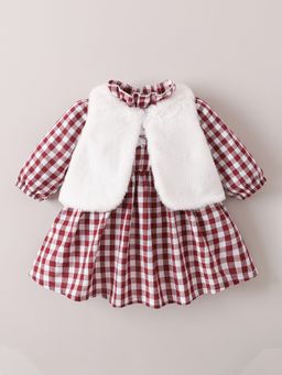 Hopscotch - Ruffle Accent Dress With Jacket