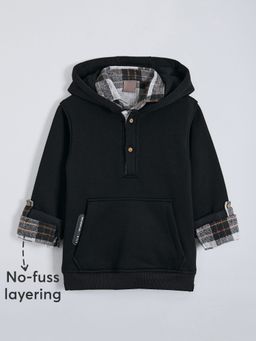 Hopscotch - Plaid Hooded Sweatshirt