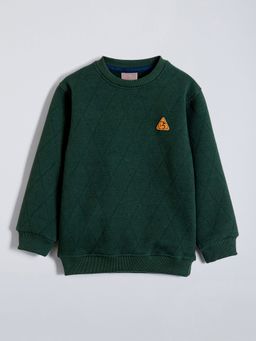 Hopscotch - Textured Fabric Sweatshirt