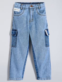 Hopscotch - Pure Cotton Denim Cargo Jeans