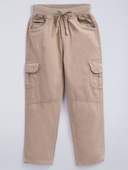 Hopscotch - Pure Cotton Brown Cargo Pant