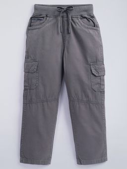 Hopscotch - Pure Cotton Grey Cargo Pant