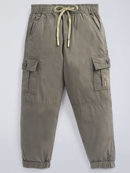 Hopscotch - Taupe Pure Cotton Jogger