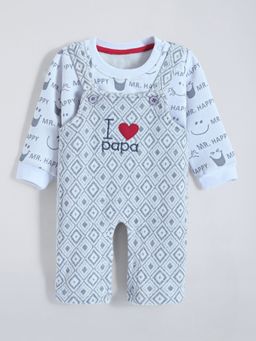 Hopscotch - Text Sweatshirt With Dungaree