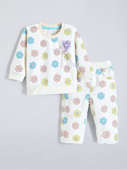 Hopscotch - Floral Sweatshirt With Pajama