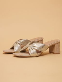 ERIDANI - Katey Beige Knot Sandals