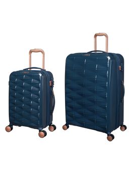 it luggage - Certify Blue Set of 2 28-24 Inches Expandable Hardsided TSA Luggage Trolley