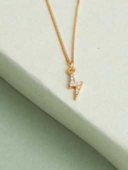 Lilly & Sparkle - Women Gold-Toned White Gold-Plated Necklace