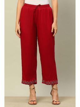 Rangriti - Red Solid Palazzo