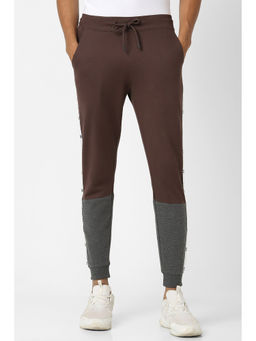 Peter England - Men Brown Colorblock Regular Fit Jogger