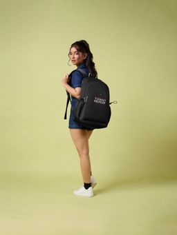 Tommy Hilfiger - Black Backpack For School Coral (7-12 Years)