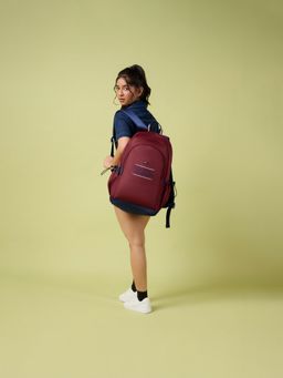 Tommy Hilfiger - Burgundy Backpack For School Coral (7-12 Years)
