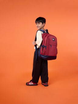 Tommy Hilfiger - Burgundy Backpack For School Stud (7-12 Years)