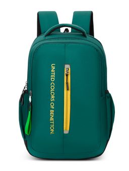 United Colors of Benetton - United Colores of Benetton Unisex High School Backpack Runway - Dark Green (7-12 Years)