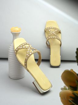 Valentino - Women Premium Yellow Sandal Heels