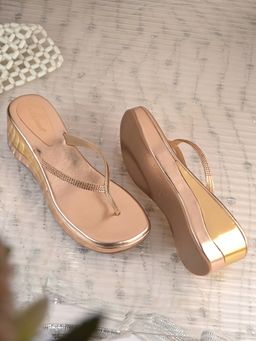 Valentino - Women Rose Gold Premium Sandals