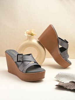 Valentino - Women Premium Grey Wedges