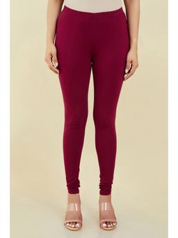 Soch - Women Maroon Cotton Solid Chudi