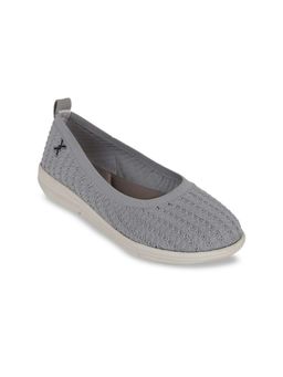 Carlton London - Textile Woven Grey Ballerinas