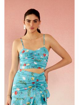 Virgio - Danica Sultry Recycled Polyester Floral Crop Top