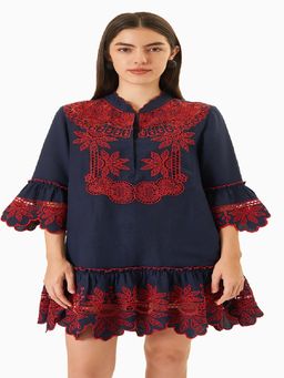 MIRIPRET - Navy Blue Reya Dress for Women