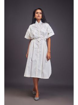 Deepika Arora - Embroidered White Dress