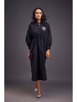 Deepika Arora - Ruched Black Dress