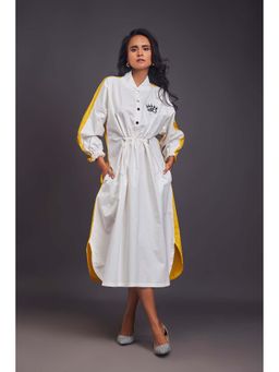 Deepika Arora - Colo Block White Dress