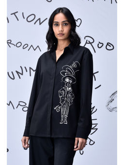 Genes Lecoanet Hemant - Black Mad Hatter Wool Shirt