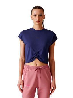 STRCH - Women Blue Nylon Play Core T-Shirt