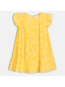 MINI KLUB - Mustard Floral Printed Dress