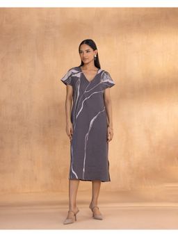 Kaveri - Purple Quantum Theory Wave Dress