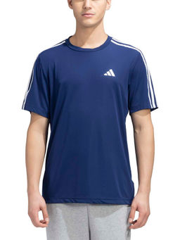 adidas - TR-ES BASE 3S T Men Blue Sports T-Shirt