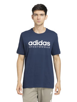 adidas Originals - M LIN GRFX TEE Men Navy Blue Sports T-Shirt