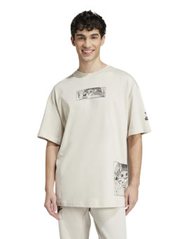 adidas - M SW TM T 2 Men Off White Sports T-Shirt